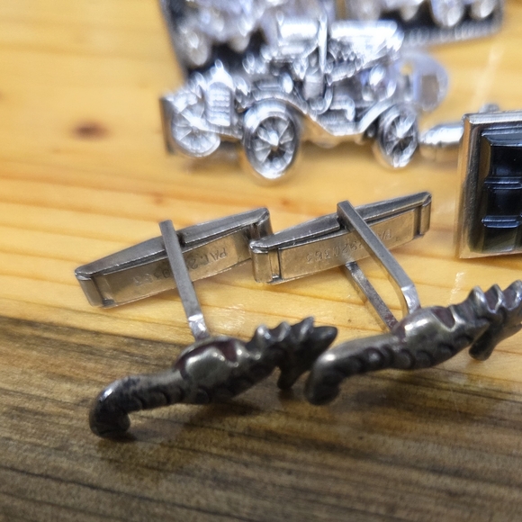 Vintage Cuff Links And Tie Clip Lot - Picture 3 of 9